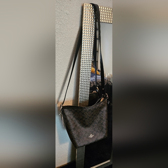 Coach Brown and Black Shoulder Val Duffle Bag - Picture 2 of 6